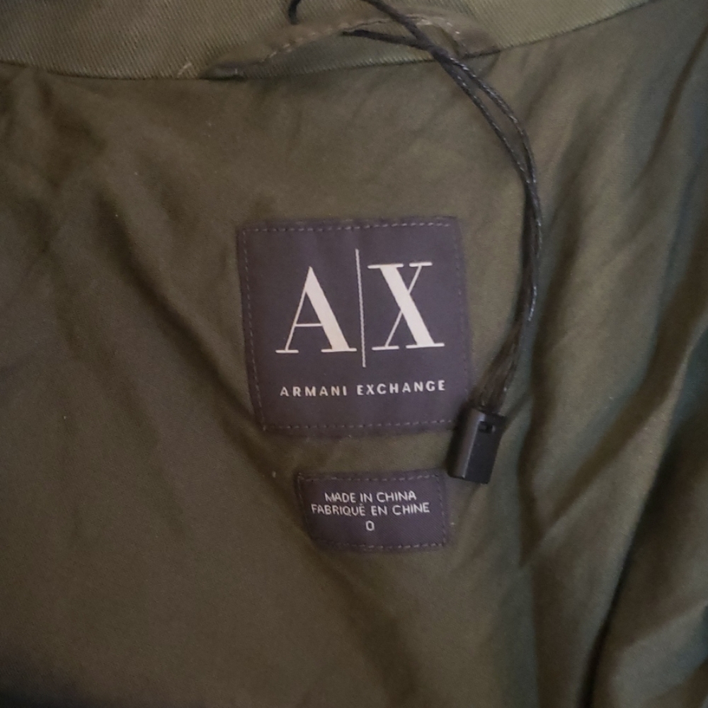 A/X ARMANI EXCHANGE OLIVE GREEN BLAZER - Picture 2 of 8